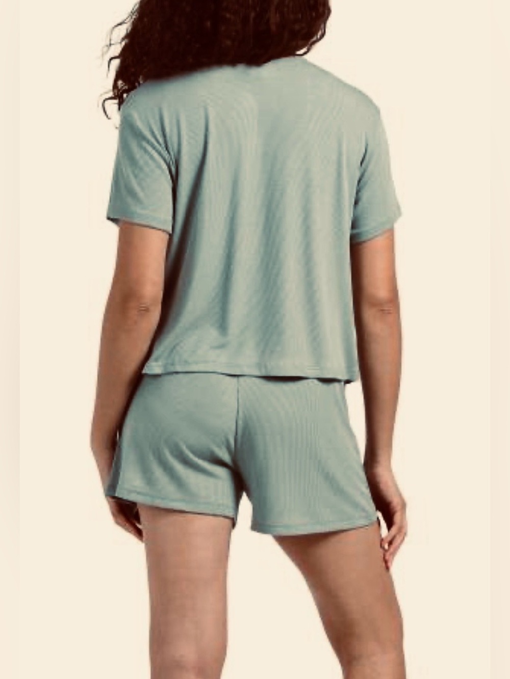 BETTER TOGETHER NWT Cozy Sage Green Pajamas Set and Holiday Fuzzy Socks by Macys - Picture 3 of 8